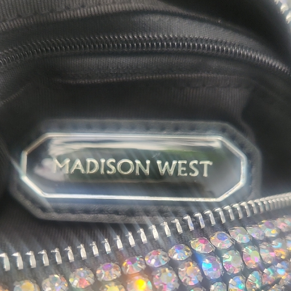 Madison West Rhinestone Dumpling Clutch - Picture 2 of 8